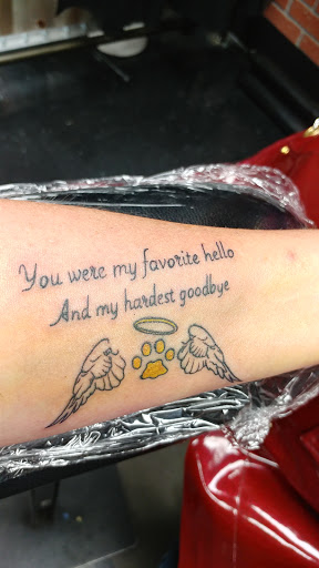 Explore fish hook tattoo ideas, creative tattoo ideas in Leesburg, available at Trademark Body Art