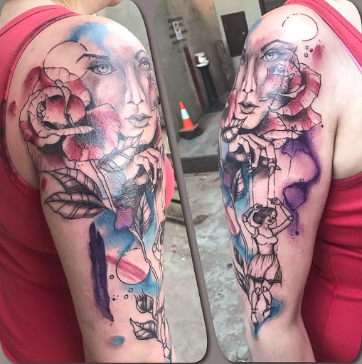 Explore name tattoo ideas chest, creative tattoo ideas in Staten Island, available at Inkstained Tattoo Studio