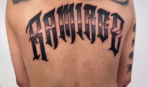 Explore birthday tattoo ideas for men, creative tattoo ideas in Orange, available at Top Floor Tattoo Studio