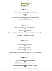 Restaurant allemand Waldhotel à Todtnau (le menu)