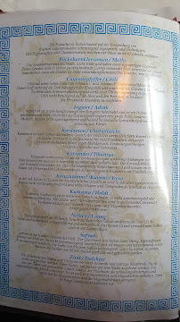 Menu du Restaurant Athen à Wittmund