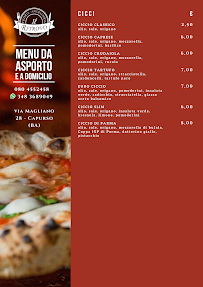 Pizzeria Il Ritrovo di Cassano Michele à Capurso menu
