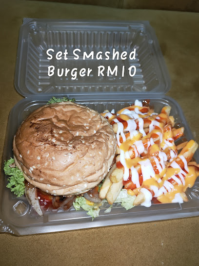 BURGER SMASHED Stall Ayimeina Kuala Linggi