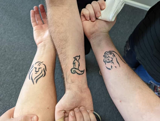 Find flower thigh tattoo ideas for your next unique tattoo in Canon City at Royal Gorge Custom Tattoos & Piercings LLC