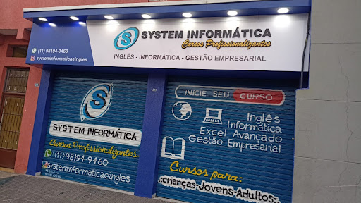 Logo da empresa - System Informática - Cursos de Informática, Inglês e Gestão Empresarial