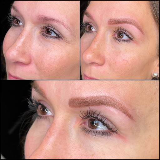 Explore ribbon tattoo ideas, creative tattoo ideas in Peoria Heights, available at BeautiFULL Brows By Jen Microblading - Permanent Makeup Wild Honey Beauty Studio