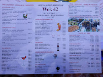 WOK 42 à L'Horme menu