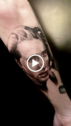 Explore greek sleeve tattoo ideas, creative tattoo ideas in Kissimmee, available at Fallen Sparrow Tattoo Co