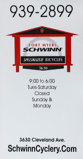 Bicycle Store «Fort Myers Cyclery - Schwinn GT Jamis Colnago», reviews and photos, 3630 S Cleveland Ave, Fort Myers, FL 33901, USA