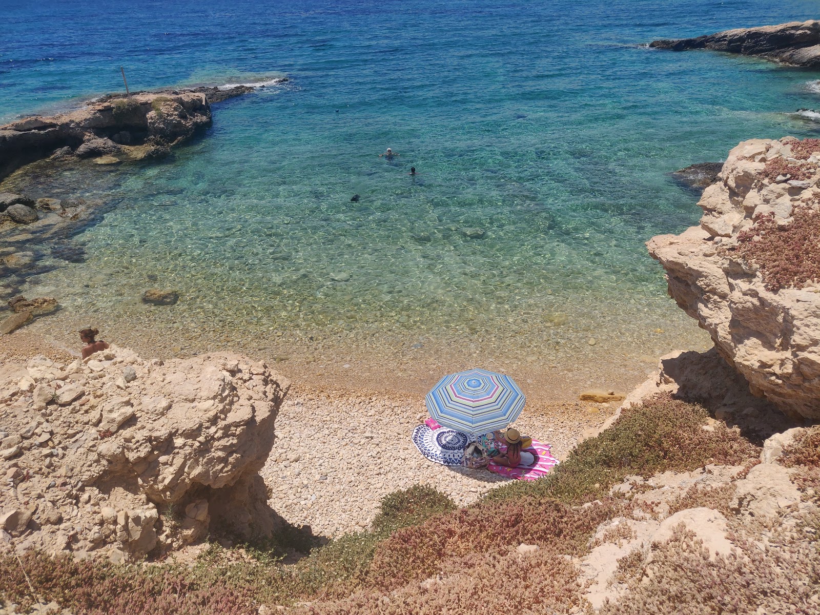 Photo of Ludiko beach with light pebble surface