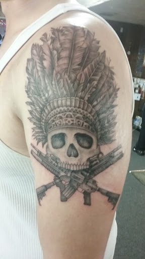 Explore dog bone tattoo ideas, creative tattoo ideas in Philadelphia, available at Tattoo Odyssey Inc
