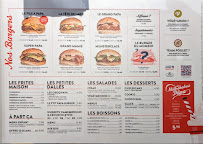 Menu du Les Burgers de Papa à Angers