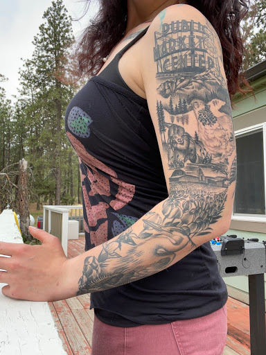 Explore bicep tattoo ideas for guys, creative tattoo ideas in Spokane, available at Anchored Art Tattoo