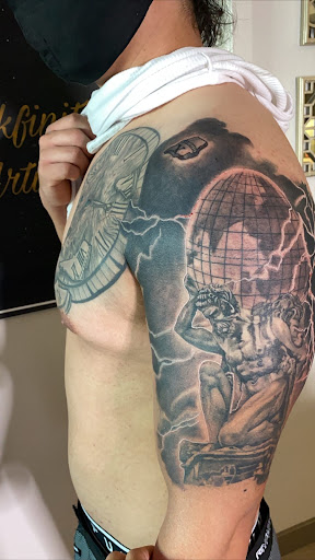 Explore foot tattoo cover up ideas, creative tattoo ideas in San Diego, available at Inkfinite Artistry