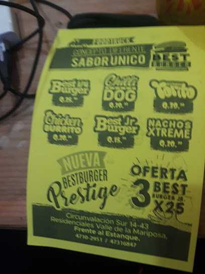 BEST BURGER - Circunvalación sur 14-43, Amatitlán 01063, Guatemala