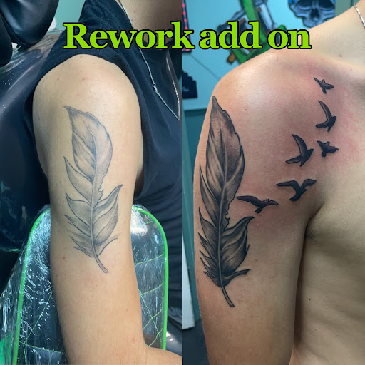Explore willow tattoo ideas, creative tattoo ideas in Meridian, available at Creative Pain Tattoo Studio
