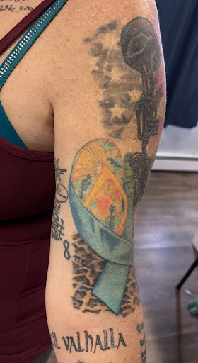 Explore memorial portrait tattoo ideas, creative tattoo ideas in Sunbury, available at Spot of Ink