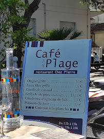 Café de la Plage - Restaurant Chez Pierre à Arcachon menu