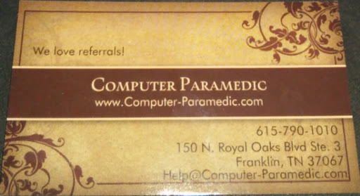 Computer Repair Service «Computer RepairMedic», reviews and photos, 150 N Royal Oaks Blvd, Franklin, TN 37067, USA