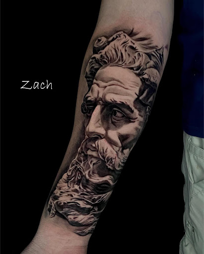 Explore 1 4 tattoo sleeve ideas, creative tattoo ideas in Sanford, available at Venom Ink Tattoo