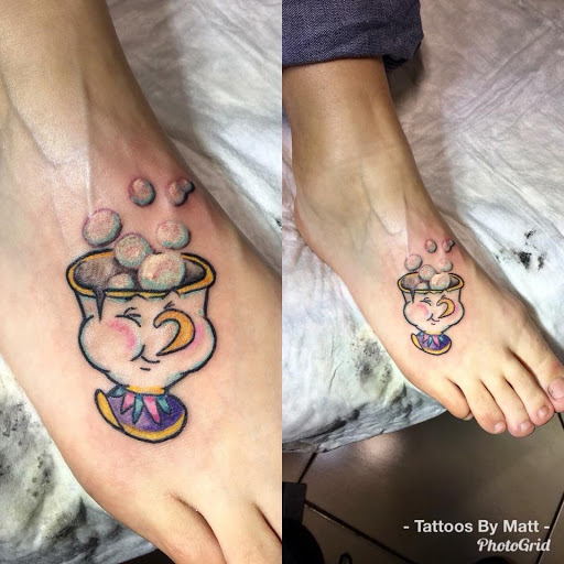 Explore alice in wonderland tattoo ideas, creative tattoo ideas in Meridian, available at Creative Pain Tattoo Studio