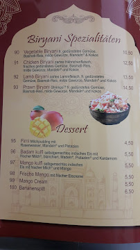 Delhi Palace à Seeheim-Jugenheim menu