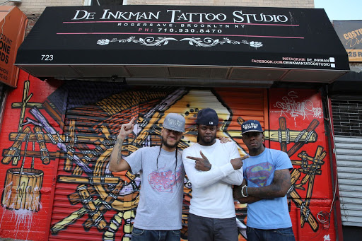 Explore name on neck tattoo ideas, creative tattoo ideas in Brooklyn, available at De Inkman Tattoo Studio