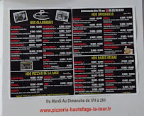 Menu / carte de Pizzéria de la Tour à Hautefage-la-Tour