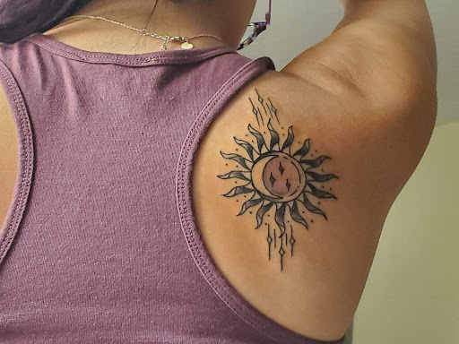 Explore deceased dog tattoo ideas, creative tattoo ideas in Asheville, available at Victory Blvd Tattoo