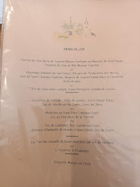 Menu / carte de Restaurant Le Tilleul de Sully à Montgibaud