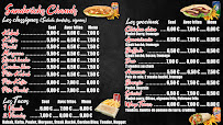 Menu / carte de Au croc à Orléans