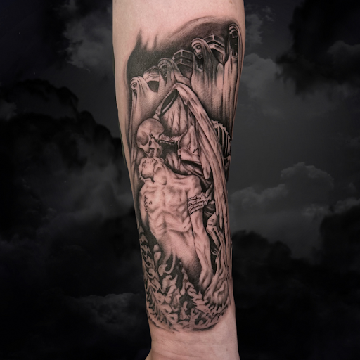 Explore ghost ship tattoo ideas, creative tattoo ideas in Los Alamitos, available at Mr. Inkwells Classy Tattoos