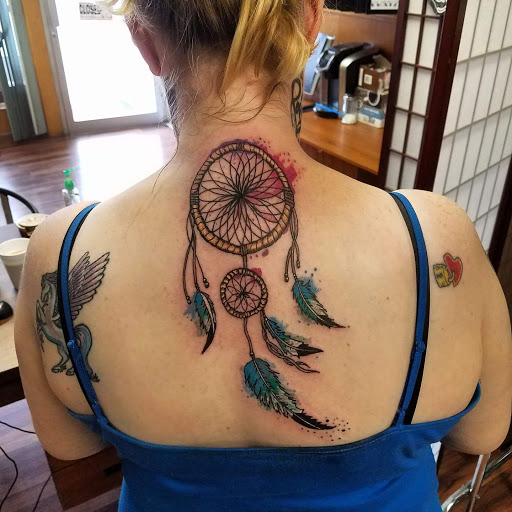 Explore mens leg tattoo ideas, creative tattoo ideas in Hudson Falls, available at ALTERED ADDICTION TATTOOS