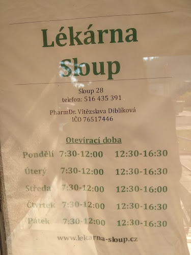 Recenze na Lékárna Sloup v Brno - Lékárna