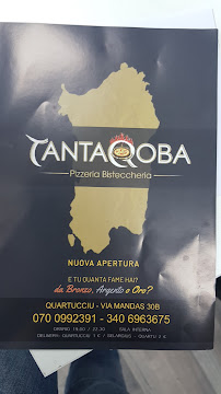 Tantaroba Pizzeria à Quartucciu carte
