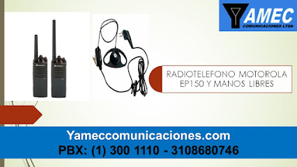 YAMEC COMUNICACIONES LTDA/RADIOTELEFONOS/ALQUILER RADIOS DE COMUNICACION/SERVICIO TECNICO RADIOS