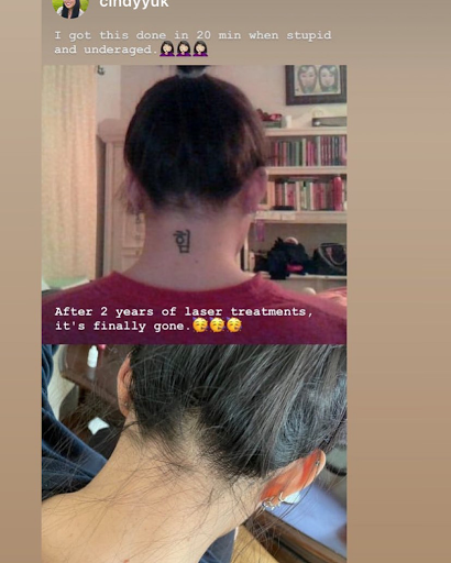 Explore february birth flower tattoo ideas, creative tattoo ideas in Middle Village, available at Bye Bye Ink Laser Tattoo Removal