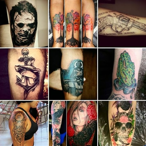 Explore left hand tattoo ideas, creative tattoo ideas in Canon City, available at Royal Gorge Custom Tattoos & Piercings LLC