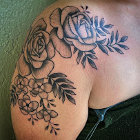 Anchor Rose Tattoo