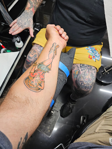 Explore tribal cover up tattoo ideas, creative tattoo ideas in Addison, available at Cat Tattoo