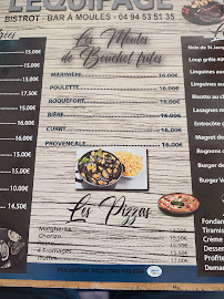 L'Équipage à Saint-Raphaël menu