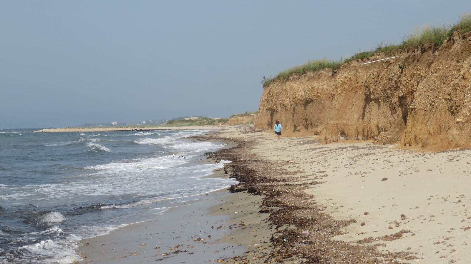 Glyfada beach的照片 带有碧绿色水表面