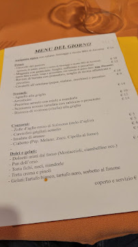 Carte du Ristorante La Fiaccola à Anversa degli Abruzzi