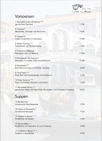 Menu / carte de Ristorante Pizzeria San Marco à Hürth