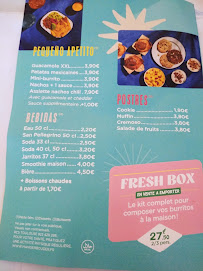 Menu / carte de Fresh Burritos Toulouse à Toulouse
