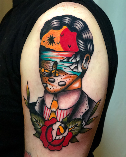 Explore the amity affliction tattoo ideas, creative tattoo ideas in Johnson City, available at Gold Cross Tattoo Co.