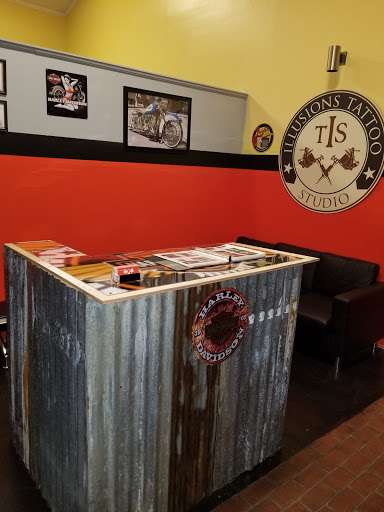 Explore big flower tattoo ideas, creative tattoo ideas in Texarkana, available at Illusions Mafia Ink Tattoo Studio