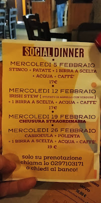 La Differenza Social Pub à Inzago menu