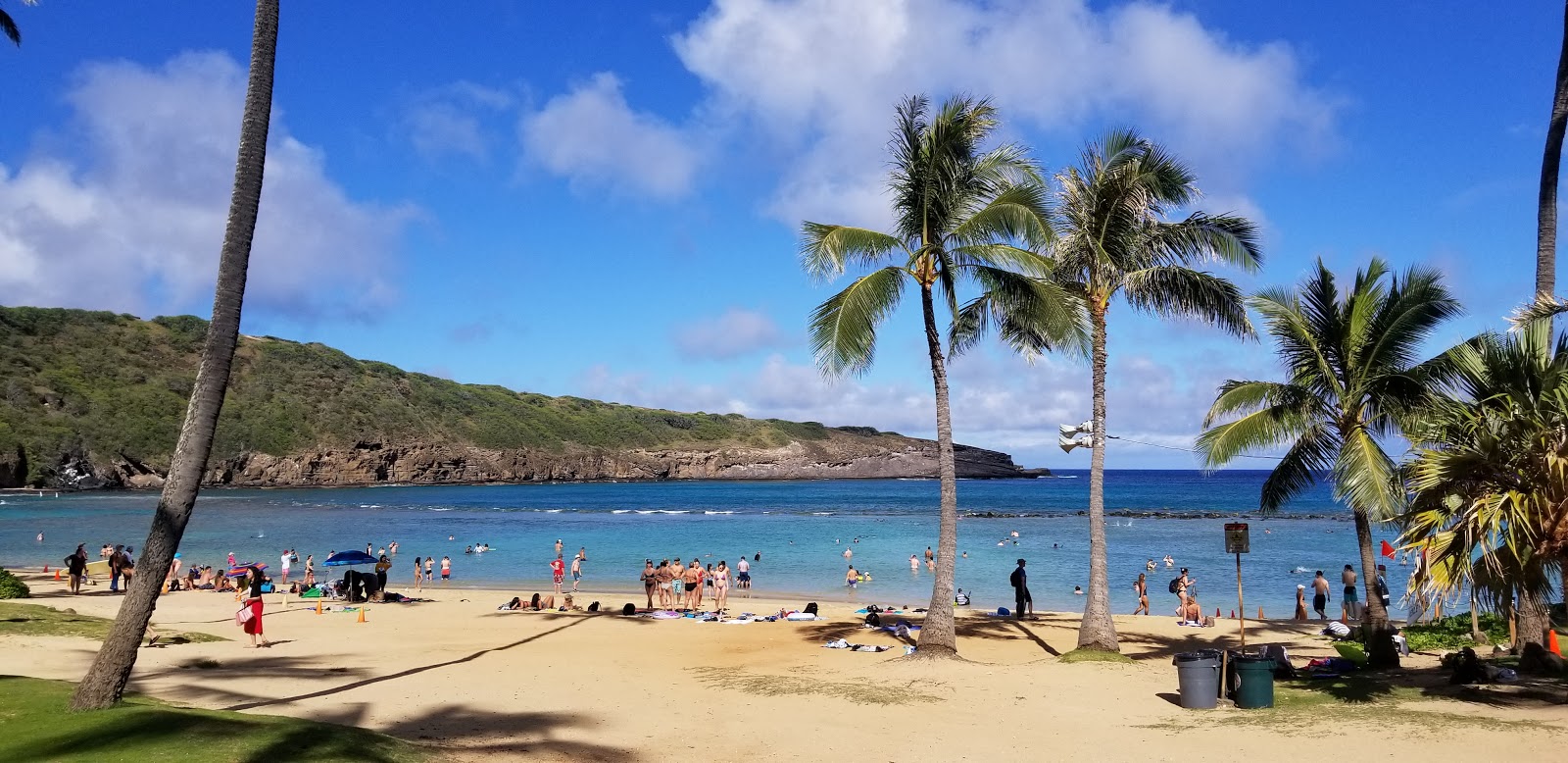 Foto van Hanauma Bay en de nederzetting