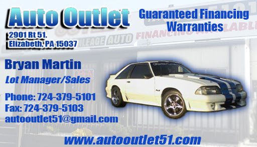 Used Car Dealer «Auto Outlet», reviews and photos, 2901 Hayden Blvd, Elizabeth, PA 15037, USA